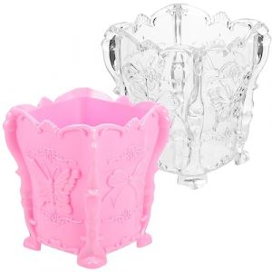 Beaupretty 2pi&egrave;ces Pot &agrave; Pinceaux Maquillage Porte-pinceaux Organisateur De Pinceau Support De Pinceau De Maquillage Pot De Rangement De Pour Et De (kiLIHK, neuf)