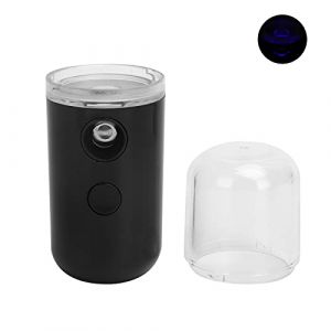 Face Mini Pulvérisateur pour le Visage, Mini Flacon Pulvérisateur Nano Pulvérisateur Portatif pour le Visage, Rechargeable, Hydratant, Humidificateur pour le Visage (BLACK) (sunborui-EU, neuf)