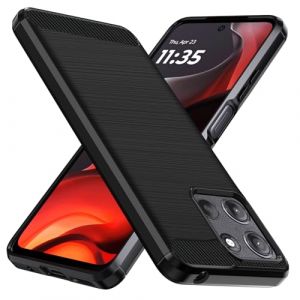 ivoler Coque Silicone pour Motorola Moto G15 / G15 Power, [Protection Antichoc Militaire] Étui de Protection, Mince Souple TPU Anti-Rayures Dos Bumper Housse, Noir (AYRmall-AMFR, neuf)