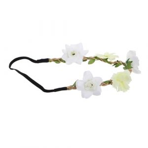 BESPORTBLE Bandeau De Couronne De Mariée Bandeau à Fleurs Couronne De Cheveux En Couronne Coiffure Artificielle Couronne Pour Les Filles Couronne De Fille De Fleur En Tissu (Breeze & Leaves, neuf)