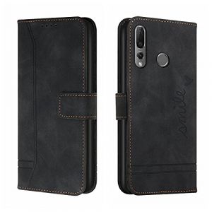 Bravoday Coque pour Huawei P Smart Z / Y9 Prime 2019, Etui Cuir avec Magnetique, Flip Pochette Housse pour Huawei Honor 9X / Enjoy 10 Plus Protection, Noir (Bravoday, neuf)