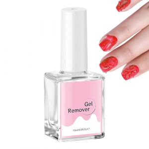 Déboucheur de Vernis Gel | 15ml Dissolvant pour ongles,Liquide Rapide Sûr Peel Off pour Maison Voyage Débutants (faniut, neuf)