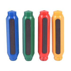 Porte-craie Lurora2021 en Plastique, Porte-craie Magnetique, 4 Couleurs, Rouge, Jaune, Vert, Bleu, Pour Enseignants, Gamins, Bureau Et &Eacute;cole (lurora2021, neuf)