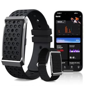 iSo Tech Bracelet Connect&eacute; sans &Eacute;cran, Smartwatch Fitness Tracker Femme Homme avec Analyse IA, Suivi 24/7 Activit&eacute;, Sommeil & Fr&eacute;quence Cardiaque, Modes Multisports, Autonomie 35 Jours, &Eacute;tanche IP68 (IEDAU International GmbH, neuf)