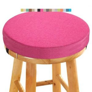 Coussin de Tabouret Ronde - Galette de Chaise Ronde Confortable - 30/35/40/45/50cm - Coussin de Chaise pour Salle &agrave; Manger, Cuisine, Bureau, Bar, Jardin, Int&eacute;rieur/Ext&eacute;rieur(A10,33x5CM/13.8x2inch) (Fengzi Comprehensive, neuf)