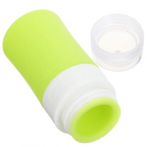 VOSAREA Flacon de Voyage en Silicone 38Ml Flacon Distributeur Vert Souple pour Shampoing et Lotion Bouteille Vide Compacte pour Cosm&eacute;tiques et (Kunsorwn, neuf)