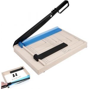 Coupe-papier,Massicot A4 compact,avec protection de s&eacute;curit&eacute;,machine &agrave; d&eacute;couper pour Cardstock/Carton/vinyle/Photos(pour b5/a5/b6/b7,Coupe 12 Feuilles De Papier) (Shuyi Tech, neuf)