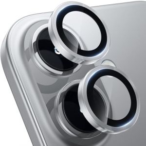 WSKEN Protection d'appareil photo pour iPhone 17/iPhone 16/16 Plus &ndash; 9H anti-rayures sans bulles, appareil photo HD, verre blind&eacute;, film de protection d'&eacute;cran en verre blind&eacute;, pour t&eacute;l&eacute;phone portable (LINGCHENKEJI, neuf)