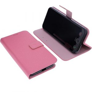 foto-kontor &Eacute;tui Compatible avec Doro Aurora A30 / A31 Protection Book Style Case Housse Portefeuille pour t&eacute;l&eacute;phone Smartphone Coque &agrave; Rabat Support Pochette Rose Vif (Foto-Kontor, neuf)