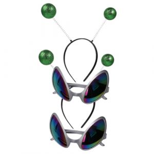 PartyKindom 2 Ensembles Lunettes Bandeau Accessoires D&eacute;guisement F&ecirc;te Lunettes Fantaisie Amusantes Bandeau Cosplay (Brushira, neuf)