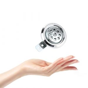 Klaxon de Moto, Yosoo Universel &eacute;tanche 110dB 12V 85mm Klaxon de Moto avec Couvercle en Nid D'abeille Chrom&eacute; pour Klaxon de Moto Haut-parleur de Moto Klaxon &eacute;tanche 110dB (riuty, neuf)