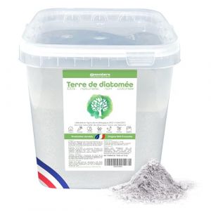NOVATERA - Terre de Diatomée Naturelle & 100% Française - Ultrapure, Non Calcinée, Ecocert - Entretien, Jardin, Animaux, Élevage, Agriculture Biologique - Seau, 1,3kg (NOVATERA, produits écologiques et durables AB, neuf)