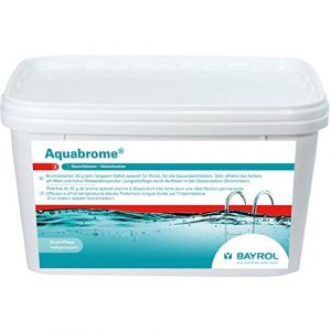 Bayrol Aquabrome Seau de 5 kg de pastilles de brome 20 g pour d&eacute;sinfection permanente 2139338 (EASYPISCINE, neuf)