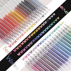 EooUooIP Stylo Gel Paillette,36 Stylos Stylo Paillette, Stylos à Bille à Encre Gel, avec Encre à Séchage Papide 1,0 MM,Ensemble de Stylos Gel Rétractables,Idéal pour Livres à Colorier, Dessin,Journal (Onmimy-EU Direct, neuf)