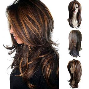 Ondulés Net Rose Synthétique Femmes Sexy Noir Chaud Rouge Mode Perruque Perruques Courtes Perruque Avant Perruque Carré Plongeant (brown, One Size) (YWbeauty&feizikaw, neuf)