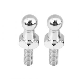 Goujon à rotule, 2pcs Boulon à rotule, Rotule pour Verin, boulon de goujon à bille en acier inox de voiture M6, Support Verin de Capot, pour vérins à gaz capot à extrémité sphérique (Tyenaza, neuf)