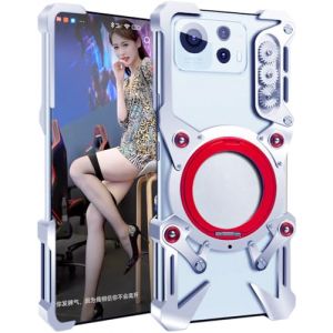 TECSHINE Coque en M&eacute;tal pour ASUS Zenfone 12 Ultra, Housse de Mobile pour Zenfone 12 Ultra, &Eacute;tui T&eacute;l&eacute;phone, Cadre, Armure -Argent (Sunmoonsnow, neuf)