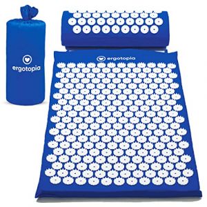 Ergotopia Tapis Acupression - Tapis Champ de Fleurs pour Favoriser la Relaxation et la Circulation Sanguine - Tapis de Massage avec Coussin d'Acupression Inclus - Housse en Coton Lavable - 42 x 68 cm (Ergotopia GmbH, neuf)