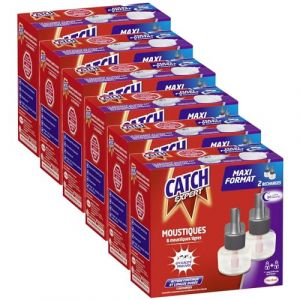 CATCH EXPERT Pack de 6 x 2 Recharges électriques 45 nuits (Benoit Shop, neuf)