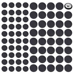 NICENEEDED 80 boutons de Smoking en Simili Cuir Boutons de Robe Recouverts de Noir pour Vêtements DIY Fournitures de Fabrication Artisanale (Niceneeded FR, neuf)