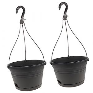 BESPORTBLE 2 Pièces Pot De Fleur Vase Suspendu Pot De Suspension pour Plantes Cache-Pot Suspendu Porte-Plante en Fil De Fer Jardinières Murales Succulentes Plastique Cintre P518 Pendaison (Giovanna Baillie, neuf)