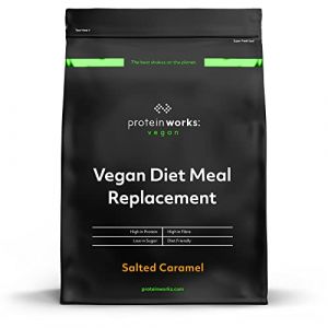 THE PROTEIN WORKS Substitut De Repas Vegan | Caramel Salé | 100% Végétal | Vitamines Renforçant L'immunité | Abordable, Sain & Rapide | Protein Works | 500g (Slow blow deals, neuf)