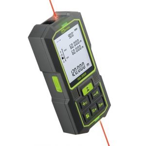 Inkerma Télémètre Laser Bilatéral 393Ft/120M, Mètre Laser Rechargeable avec Unités Ft/in/M, Capteur d'angle, Mode Pythagore, Mesure de Surface et de Volume (Inkerma EU, neuf)
