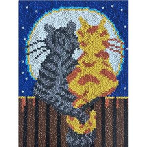 Kit de tapisserie au crochet Myriad Choices, kit de tapisserie au crochet pour chats &agrave; faire soi-m&ecirc;me pour adultes et enfants, kit de point de croix pour la fabrication de tapis de coussin pour (Myriad Choices, neuf)