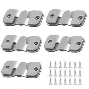 Lot de 10 supports de fixation encastrés pour tête de lit et miroir mural en acier inoxydable Support de Montage Dissimulé Embarqué Interverrouillage Pendaison Boucle Quincaillerie Murale en Acier (hefeimenshudianzishangwuyouxiangongsi, neuf)