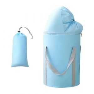 Amagogo Pied Bath Backet Pied Bath Bath Pliage Pratique avec des poignées Maison de bain à pied du ménage Baignoire de pied à pied pour le camping, Bleu (amagogouk, neuf)