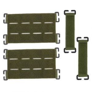 4 Pi&egrave;ces Patchs Tactiques Molle, Boucle Molle Panneau, Conseil Tactique Patches, Accessoires de Sac &agrave; Dos Tactique, &Eacute;cusson Tactique Pour Sacs &agrave; Dos Et Gilets Tactiques d'Ext&eacute;rieur (Vert Arm&eacute;e) (Mrcqdbb, neuf)