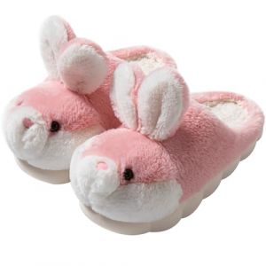 LANFIRE Pantoufles animaux femmes Chaussons lapin Chaussons hiver peluche Chaussons coton maison (Red, Adulte, Femme, 40, Num&eacute;rique (intervalle), Syst&egrave;me Taille Chaussures EU, 41, Moyen) (LANFIRE, neuf)