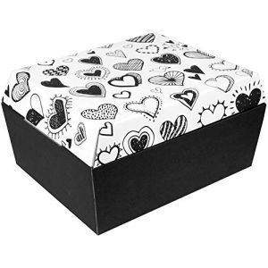 Bestlivings Cercueil pour animaux de compagnie, en différentes tailles, en carton ondulé (biodégradable) - Cercueil d'animaux imprimé M - 300 x 250 x 150 mm - Design : cœurs (bestcount, neuf)