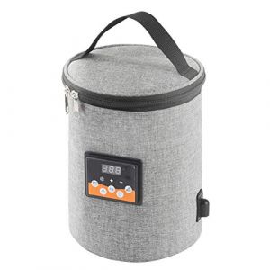Chauffe-biberon de voiture, sac chauffant pour aliments, chauffe-biberon intelligent 12 V, chauffe-biberon de voyage avec &eacute;cran LCD, facile &agrave; installer, temp&eacute;rature r&eacute;glable (jusqu&agrave; 60 &deg; C) (Well buy, neuf)