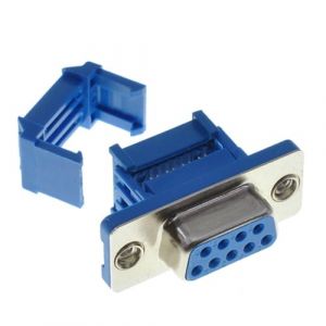 Oiyagai Lot de 10 Connecteurs DB9 IDC Femelle &ndash; Type &agrave; Sertir 2.54 mm pour C&acirc;ble Nappe, Interface S&eacute;rie RS232, Adaptateur D-Sub 9 Broches (Oiyagai-FR, neuf)