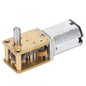 Mini moteur &agrave; engrenages en m&eacute;tal Micro moteurs de ventilateur &eacute;lectrique N20 DC12V r&eacute;duction de vitesse CW/CCW Micro moteur(DC12V381RPM) (Zuabute, neuf)