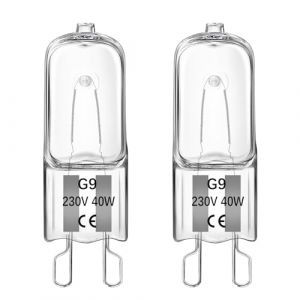Liuyife G9 Ampoule Halog&egrave;ne Four 40W 300 Degr&eacute;, Dimmable Blanc Chaud 2700K 520LM, 230V, Ampoule Halog&egrave;ne G9 pour Lampe Four, Micro-ondes, Lampes de Table, 2 Pi&egrave;ces (guangzhoujinglikeji, neuf)
