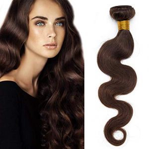 SEGO Tissage Bresilien Bouclé - Tissage Naturel Cheveux Humain - Tissage Ondulé Meches Bresiliennes Afro - Tissage Boucle Naturel Pas Cher - 40CM 02#Châtain (Shiny Collection-88, neuf)