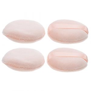 Beatifufu 4 pi&egrave;ces Houppettes Poudre Rondes sans Fluoresc&eacute;ine pour Application Fond de Teint et Correcteur &Eacute;ponge de Maquillage Douce pour Visage (Camprilli, neuf)