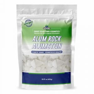MYOC Pierre d'alun | Cristaux d'alun de potassium naturels de qualit&eacute; cosm&eacute;tique pour les soins de la peau, les d&eacute;odorants, l'apr&egrave;s-rasage et plus encore &ndash; 453 g (24x7healthstore, neuf)