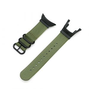 Demupai Bracelet Compatible avec Suunto Ambit 3/2/2S/2R/3 Sport/3 Run/3 Peak,Bande de Remplacement Ajustable en Nylon Tissé (Armée Verte) (Wtitech, neuf)