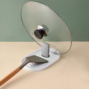 RICHDMI Repose Cuillere, Repose Cuill&egrave;re Cuisine, Support Couvercle Repose, Pose Ustensiles, Pour Cuisini&egrave;re, Porte Stensiles De Cuisine Pour Louches, Porte-Cuill&egrave;re Pour Cuisini&egrave;re (Blanc) (Rainbow185, neuf)