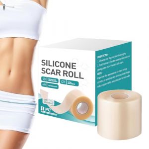 2 Pack Pansement Silicone Cicatrice 4cm Silicone Scar Sheets, Feuilles De Cicatrice En Silic- Ruban Adhésif En Feuilles De Cicatrices Pour Chéloïde, Césarienne, Chirurgie, Brûlure, Acné (duwekm, neuf)