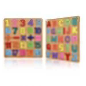 LNSYSNS Puzzle Alphabet Bois, 2 Pièces Alphabet Puzzle pour Tout-Petits et Enfants D'âge Préscolaire, Couleur (ZHOUHON, neuf)