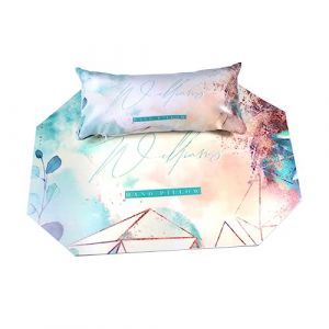 SMASOLO Coussin Pour Nail Art Et Tapis De Manucure Octogonal Doux Et Confortable Pour Professionnelle Et Amateurs Salon De Manucure Usage Domestique (SEASOON, neuf)