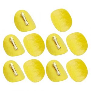 Lot de 10 barrettes à cheveux en forme de chips de pommes de terre - Pinces à cheveux amusantes en forme de chips de pommes de terre - Pinces à cheveux en forme de chips de pommes de terre (deliyu, neuf)