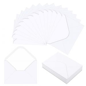 KILDOWS 60 Pièces Enveloppes, 12.5 x 17.5 cm Enveloppes Blanches Petite Enveloppe sans Fenêtre Mini Enveloppe Sacs en Papier Pochette pour Cartes Cadeaux Invitation de Mariage Anniversaires Carte Vœux (KattShop, neuf)
