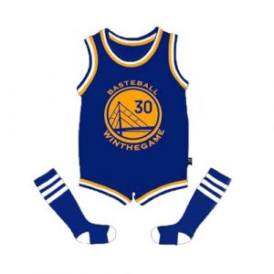 Acuryx Grenouillère pour bébé De Basketball Football Body Nouveau-Né Infantile BéBé avec Nom et Numéro Avec chaussettes (Acuryx, neuf)