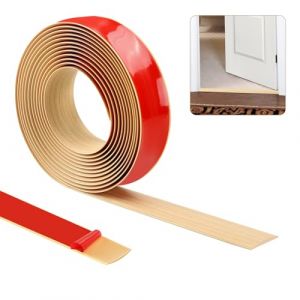 500cm&times;4cm Bande de seuil, bandes de garniture de porte de tapis,bande de s&eacute;paration de porte de sol auto-adh&eacute;sive, bande de garniture de bord(Grain de ch&ecirc;ne) (MUXIN EU, neuf)