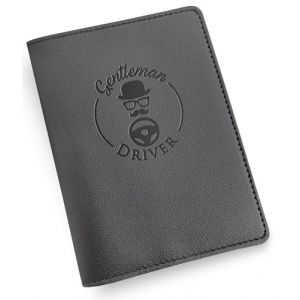 Jolis Papiers Porte Carte Grise Porte Papiers Voiture Permis De Conduire Cuir Synth&eacute;tique Etui Carte Grise Noir Haute Qualit&eacute; Gentleman Driver - Marque Fran&ccedil;aise (Jolis Papiers, neuf)